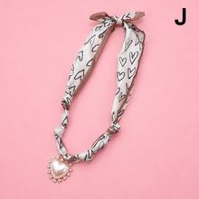 Printed Scarf Necklace