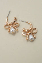 Bow Pearl Mini Earring