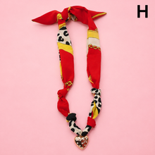 Printed Scarf Necklace