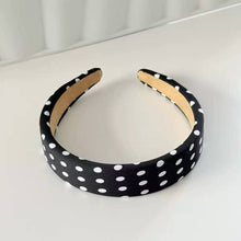 Polka Dot Padded Headband | Red
