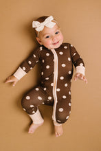 Espresso Polkadot Bamboo Sleeper