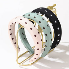 Polka Dot Padded Headband | Ivory