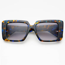 Camilla Acetate Womens Rectangular Sunglasses: Blue Tortoise