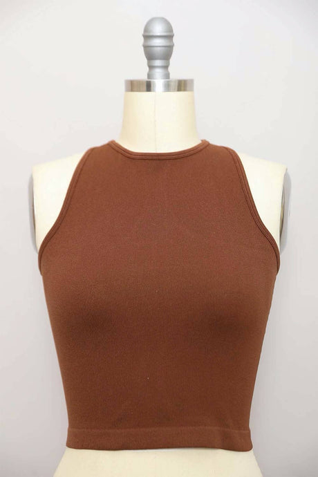 High Neck Brami | Brown