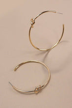 Knot Hoop Earring