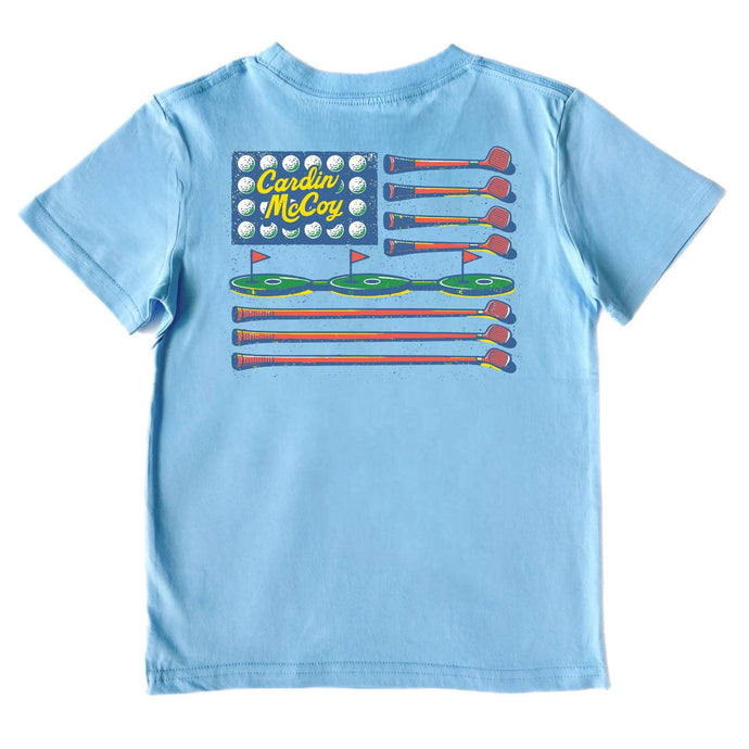Golf Flag Short-Sleeve Tee | Blue