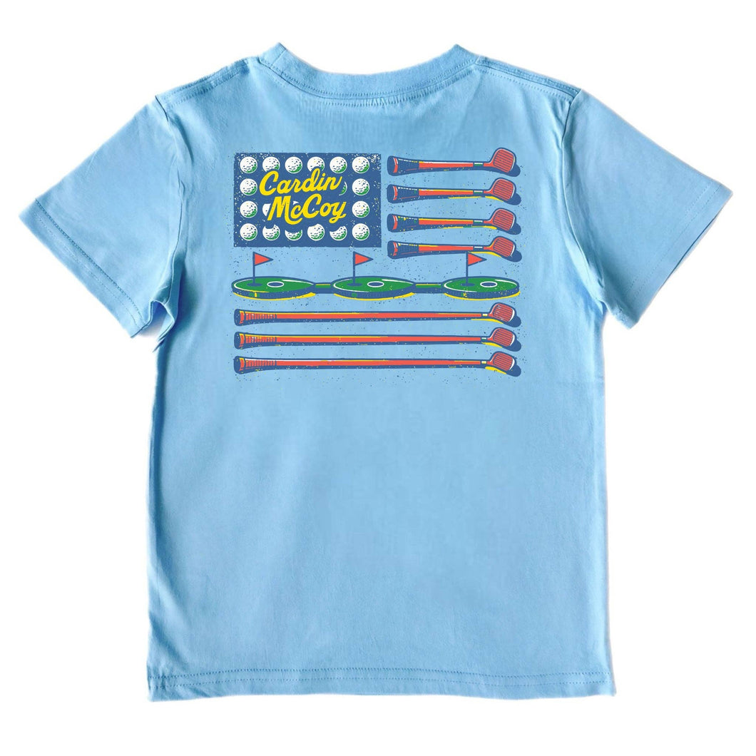 Golf Flag Short-Sleeve Tee | Blue
