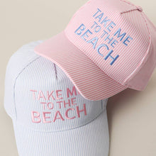 Take Me To The Beach Seersucker | Pink