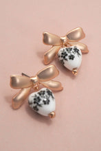 Vintage Porcelain Floral Earring