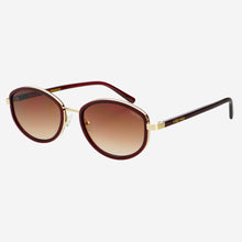 Jordan Oval Sunglasses Burgundy