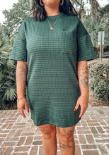 Quilted Shift Dress | Green