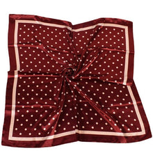 Polka Dot Bandana Scarf | Wine