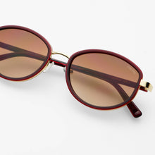 Jordan Oval Sunglasses Burgundy