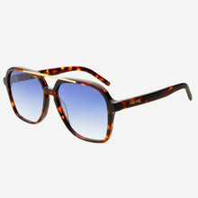 Spencer Unisex Aviator Sunglasses: Tortoise / Blue