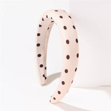 Polka Dot Padded Headband | Ivory