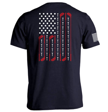Golf American Flag Tee | Navy