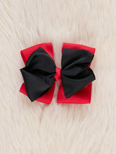 Collegiate Team Bow 5 Inch | Red/Black