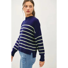 Oasis Striped Sweater | Navy