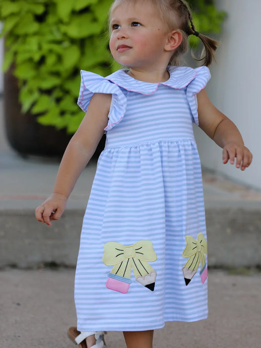 Striped Pencil Bow Dress