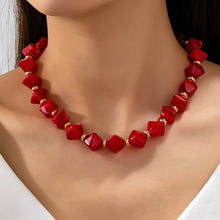 Faceted Resin Briolette Necklaces | Blush