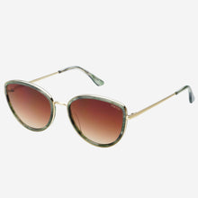 Luna Acetate Cat Eye Sunglasses  | Emerald Green