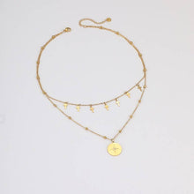Layered Cross and Pendant Necklace