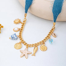 Sealife Denim Boho Necklace