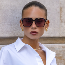 Spencer Unisex Aviator Sunglasses : Lavender