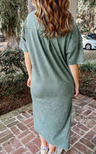 Jay Washed Maxi Dress | Green