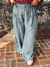Mineral Washed Wide Pants