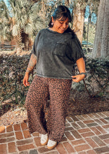 Mineral Washed Knit Top | Black