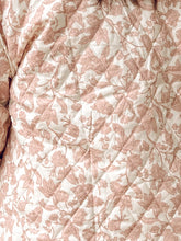 Floral Quilted Ribbon Jacket | Ivory/Pink