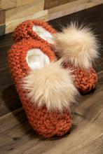 picture 1 rust Furry Pom Slipper | 2 Colors