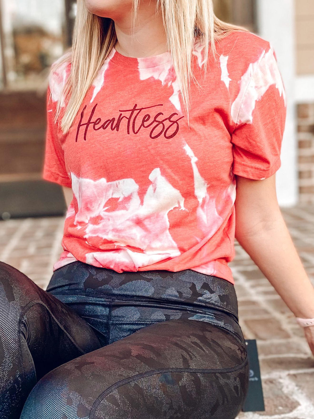 picture 1 close up of Heartless Bleach Tee