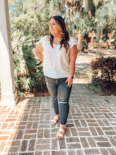 picture 4 woman in Sweetheart Curvy Top | White