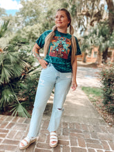 picture 3 woman in Trippy Band Tee | Teal