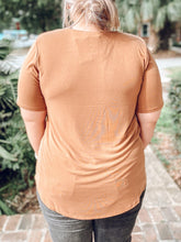 picture 2 back of Basic Curvy Top | Camel