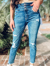 picture 3 front of Reese Triple Waist Denim | Dark