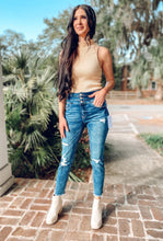 picture 4 woman in Reese Triple Waist Denim | Dark