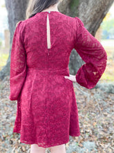 picture 2 back of Kiss Me Dress | Burgundy