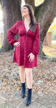picture 1 woman in Kiss Me Dress | Burgundy