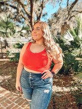 picture 1 woman in red Perfect Crop Tank