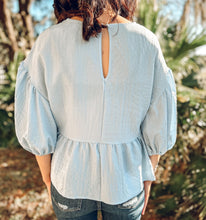 picture 4 back of Spring Skies Top | Light Blue