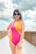 picture 1 woman in Sail Anyway Monokini | Pink
