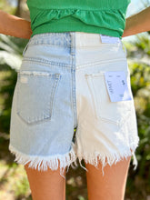 picture 3 back of Lea Two Tone Shorts | White