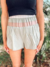 picture 3 front of Sporty Colorblock Shorts | Sage