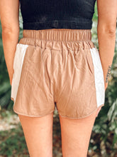 picture 3 back view of women in Active Block Shorts | Mocha