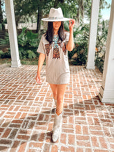 picture 2 woman in Wild Thunderbird Tee Dress | Taupe