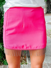 picture 3 front of Last Night Fringe Skirt | Pink