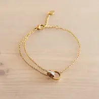 picture 1 Infinity Ring Bracelet | Gold
